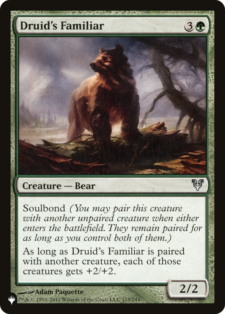 Druid's Familiar [The List] | Odin's Place