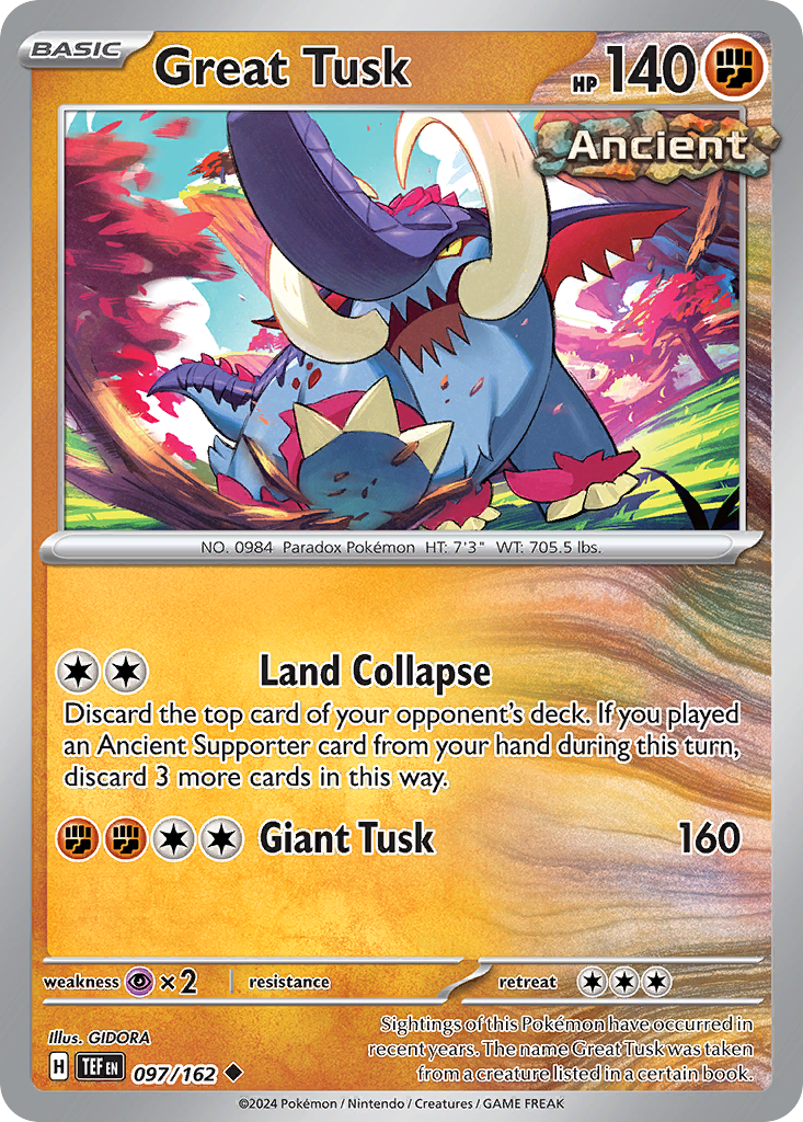 Great Tusk (097/162) [Scarlet & Violet: Temporal Forces] | Odin's Place