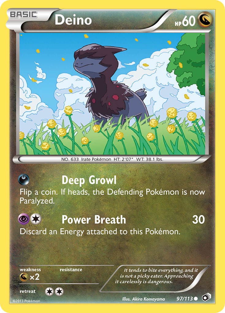 Deino (97/113) (League Promo 1st Place) [Black & White: Legendary Treasures] | Odin's Place