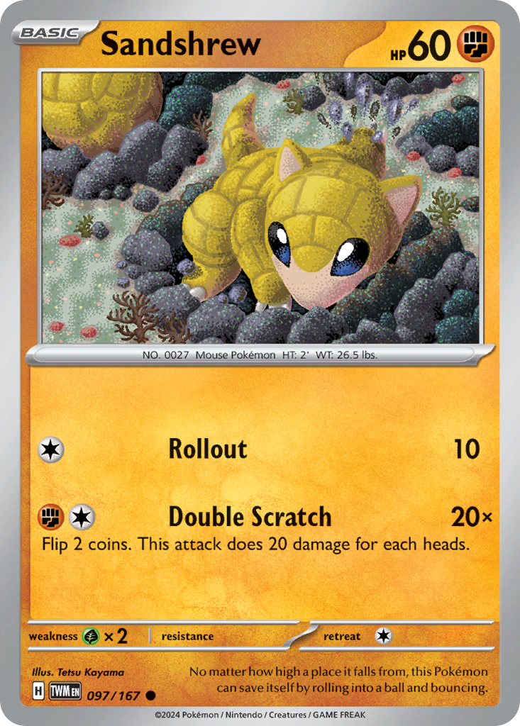 Sandshrew (097/167) [Scarlet & Violet: Twilight Masquerade] | Odin's Place