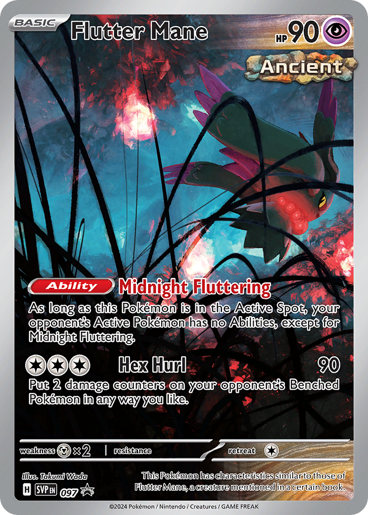 Flutter Mane (097) (Pokemon Center Exclusive) [Scarlet & Violet: Black Star Promos] | Odin's Place