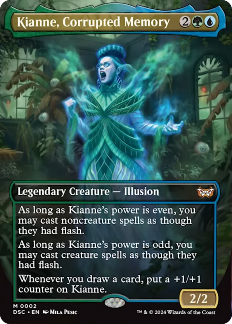 Kianne, Corrupted Memory (Borderless) [Duskmourn: House of Horror Commander] | Odin's Place