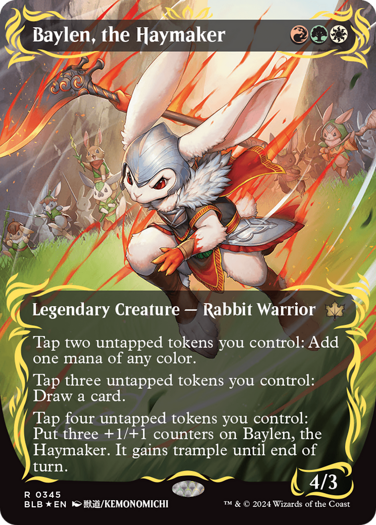 Baylen, the Haymaker (Raised Foil) [Bloomburrow] | Odin's Place