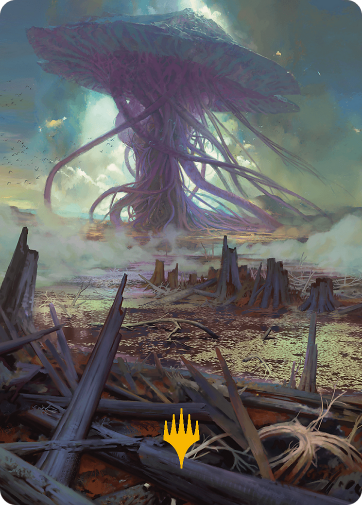 Swamp Art Card (Gold-Stamped Planeswalker Symbol) [Modern Horizons 3 Art Series] | Odin's Place