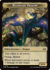 Reliquary Dragon // Dragon (0011) Double-Sided Token [Tarkir: Dragonstorm Tokens] | Odin's Place