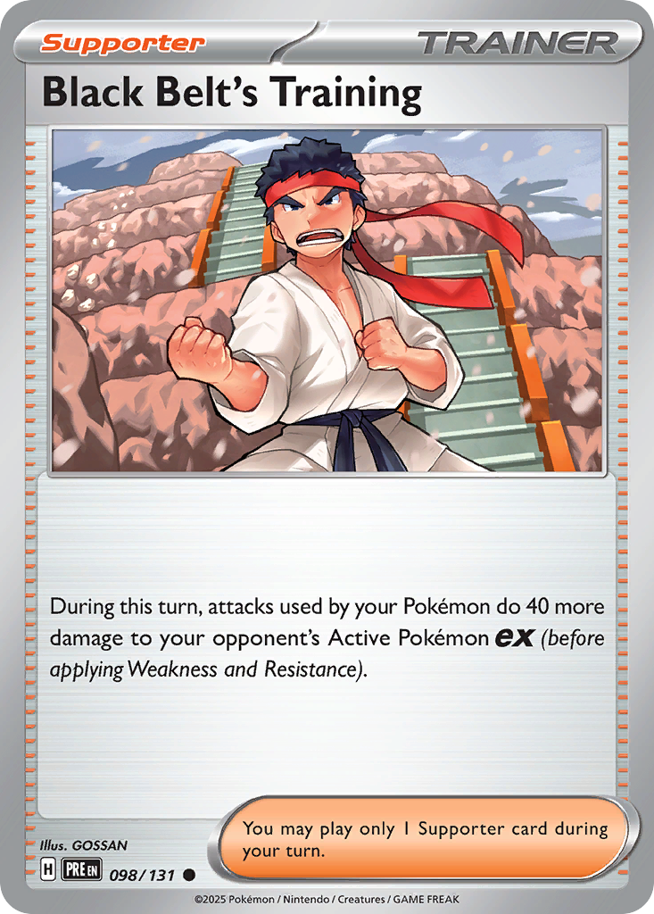 Black Belt's Training (098/131) (Poke Ball Pattern) [Scarlet & Violet: Prismatic Evolutions] | Odin's Place