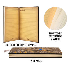 QMDirect 3D Faux-Leather Notebook / Journal - Gold Phoenix | Odin's Place