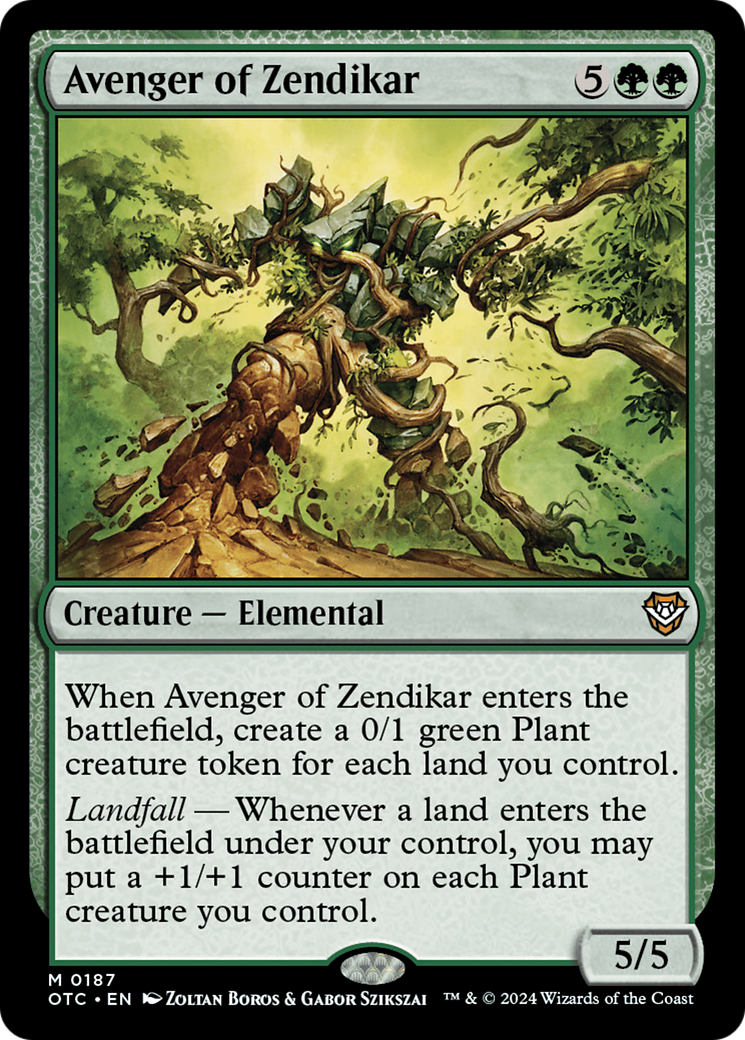 Avenger of Zendikar [Outlaws of Thunder Junction Commander] | Odin's Place