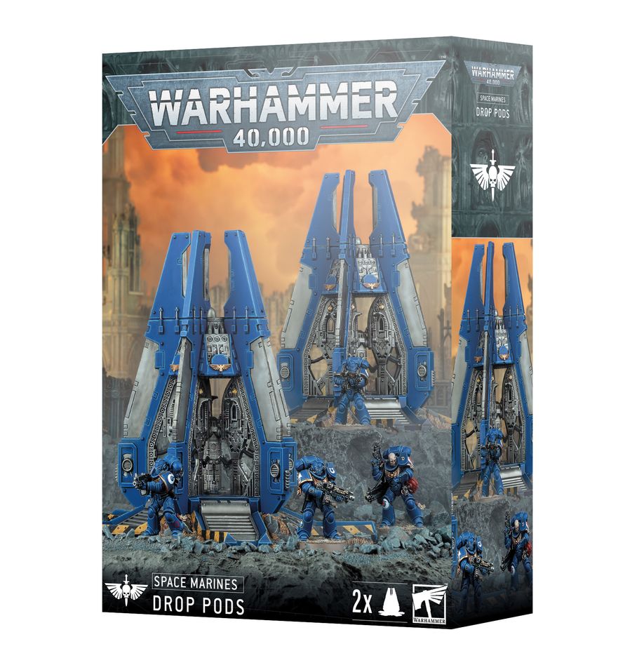 Warhammer 40k: Space Marines Drop Pods | Odin's Place