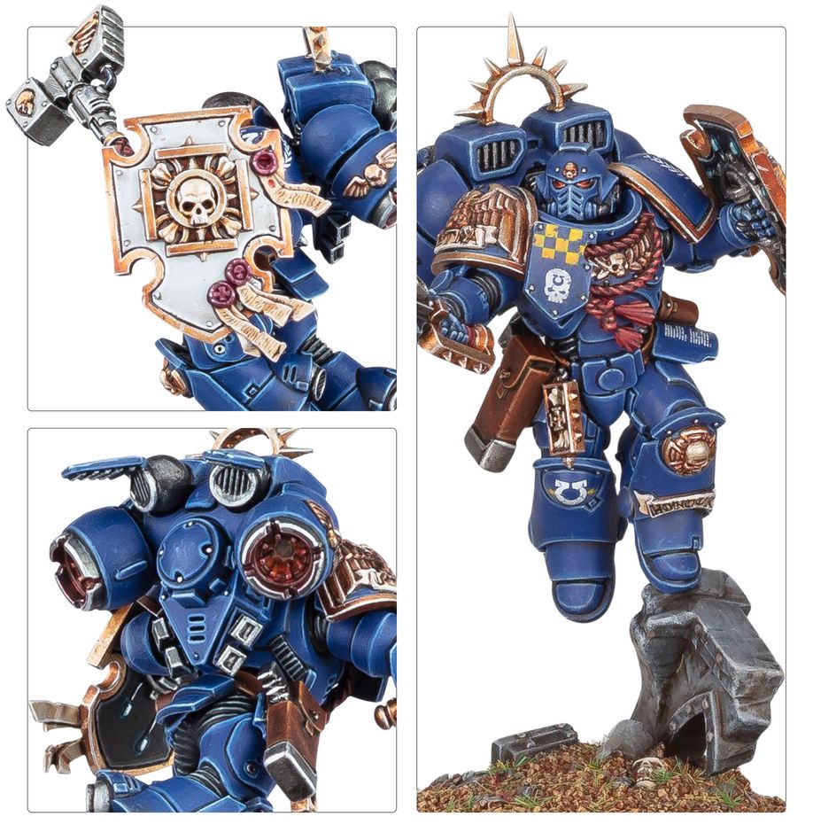 Warhammer 40k: Space Marines Captain With Jump Pack and Relic Shield | Odin's Place