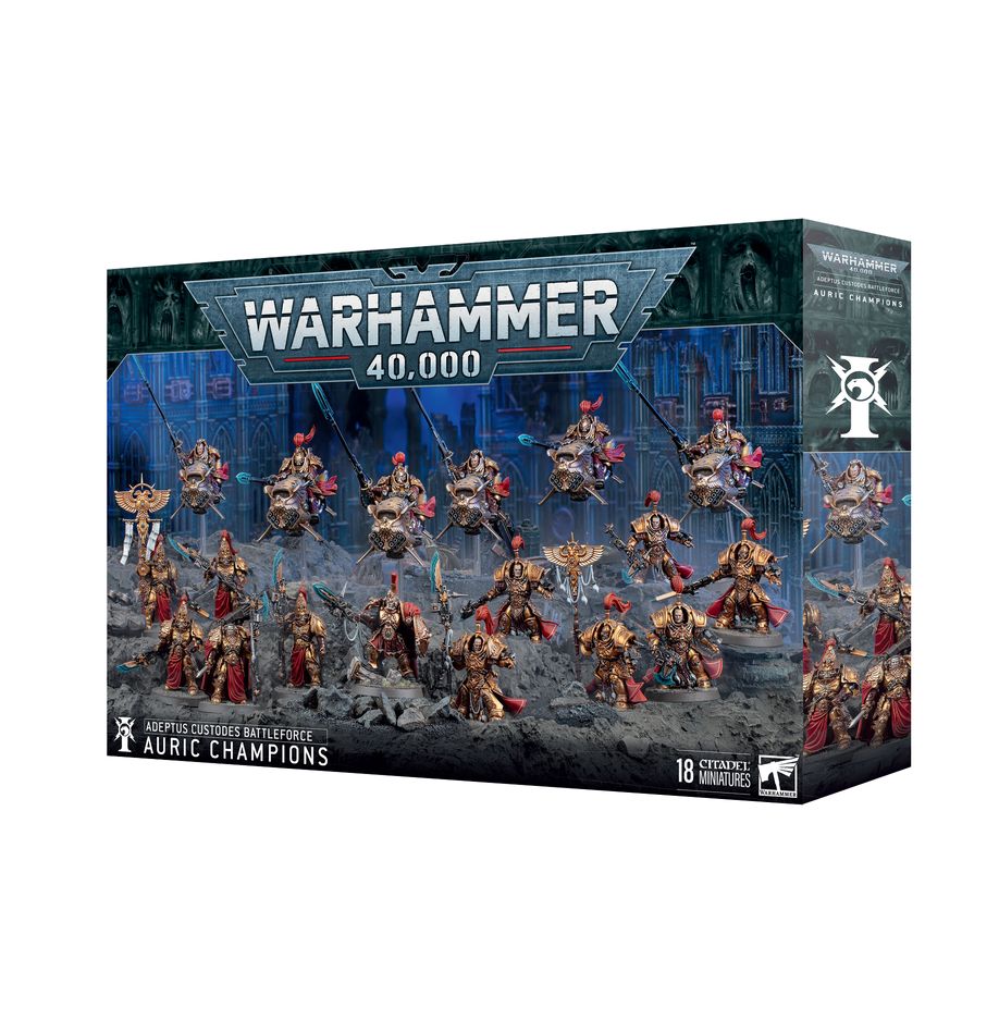 Warhammer 40K: Adeptus Custodes Auric Chamnpions Battleforce | Odin's Place