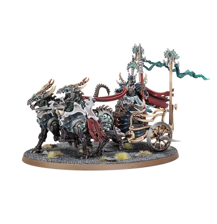 Warhammer Age of Sigmar: Ossiarch Bonereapers: Liege-Kavalos on War Chariot | Odin's Place