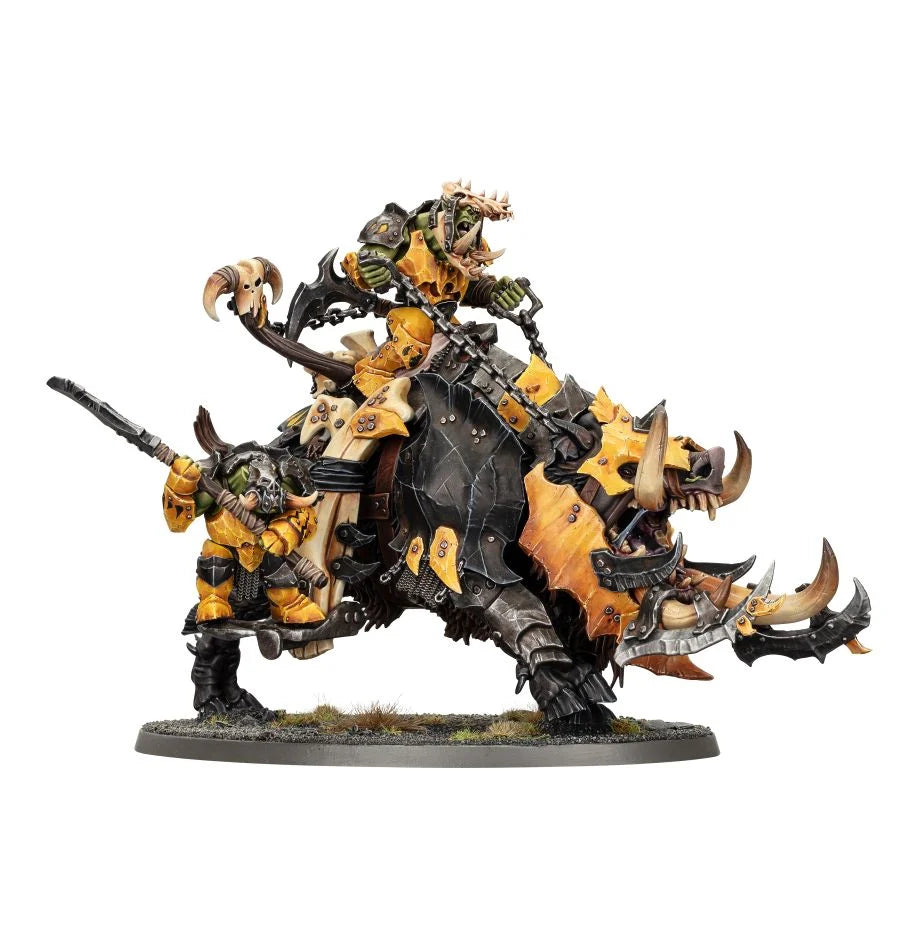 Warhammer Age of Sigmar: Orruk Warclans Tuskboss on Maw-Grunta | Odin's Place