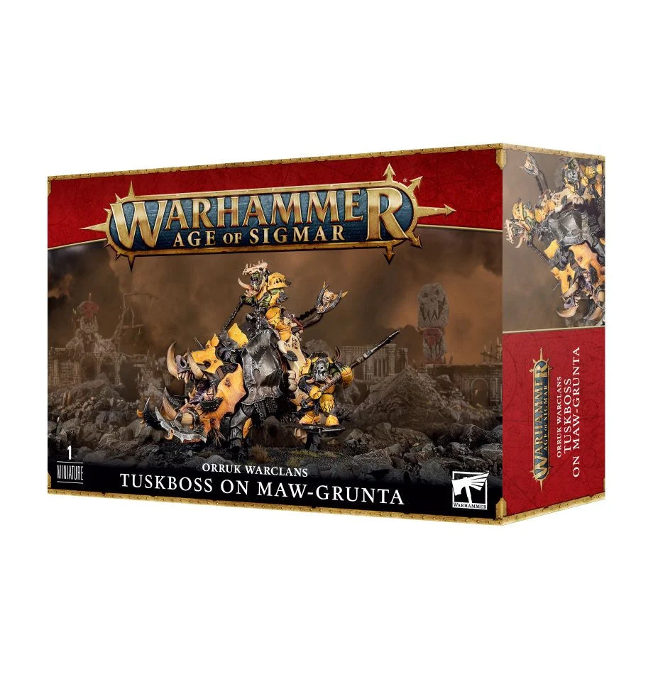 Warhammer Age of Sigmar: Orruk Warclans Tuskboss on Maw-Grunta | Odin's Place
