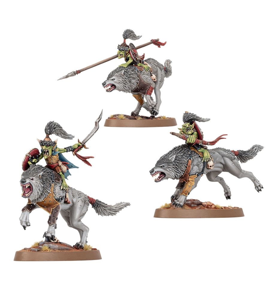 Warhammer Ager of Sigmar: Gloomspite Gitz Snarlboss & Wolfgit Retinue | Odin's Place