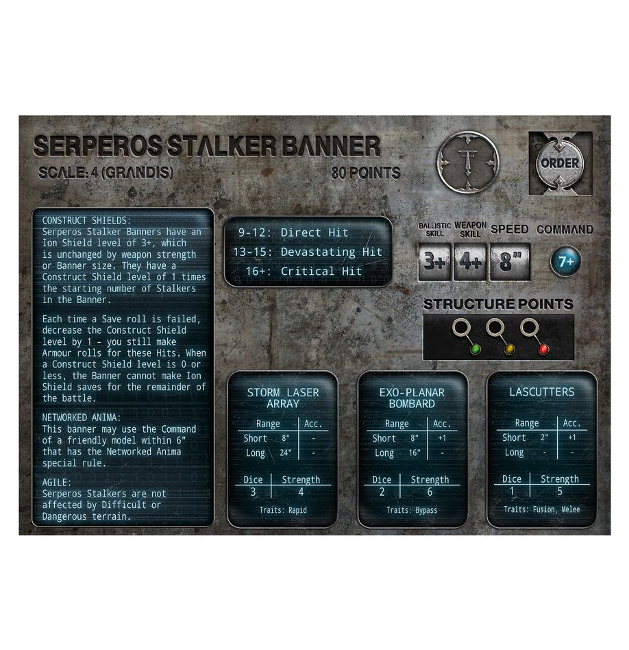 Warhammer Legions Imperialis: Serperos 'OverLord' Heavy Stalkers | Odin's Place