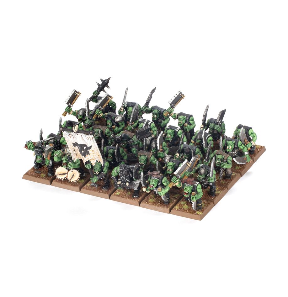 Warhammer Old World: Orc and Goblin Tribes Black Orc Mob | Odin's Place