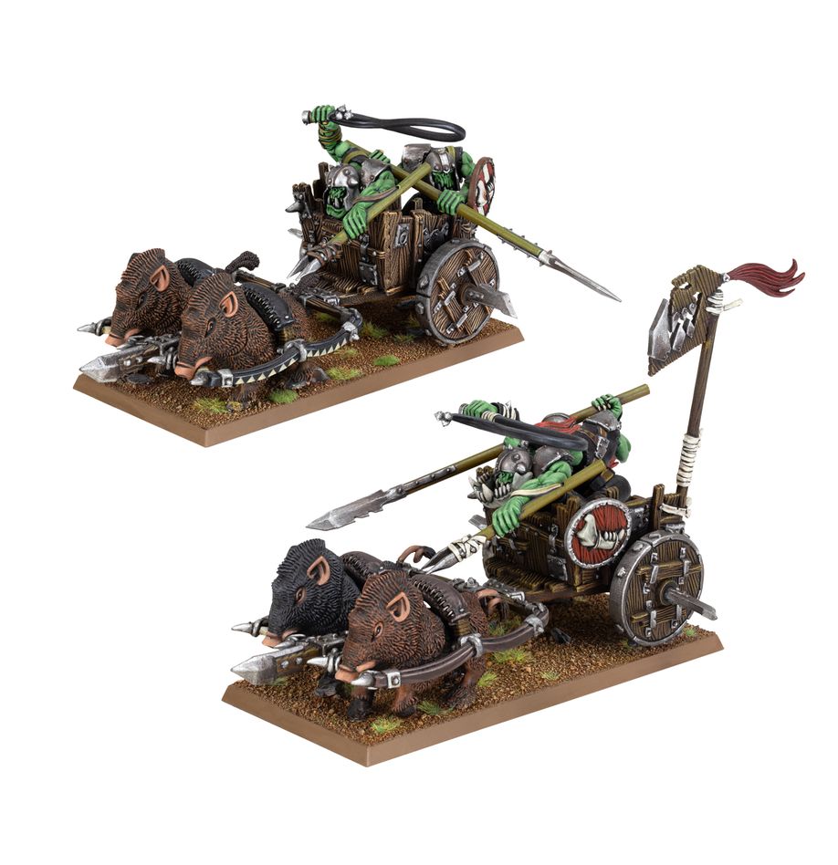 Warhammer Old World: Orc Boar Chariots | Odin's Place