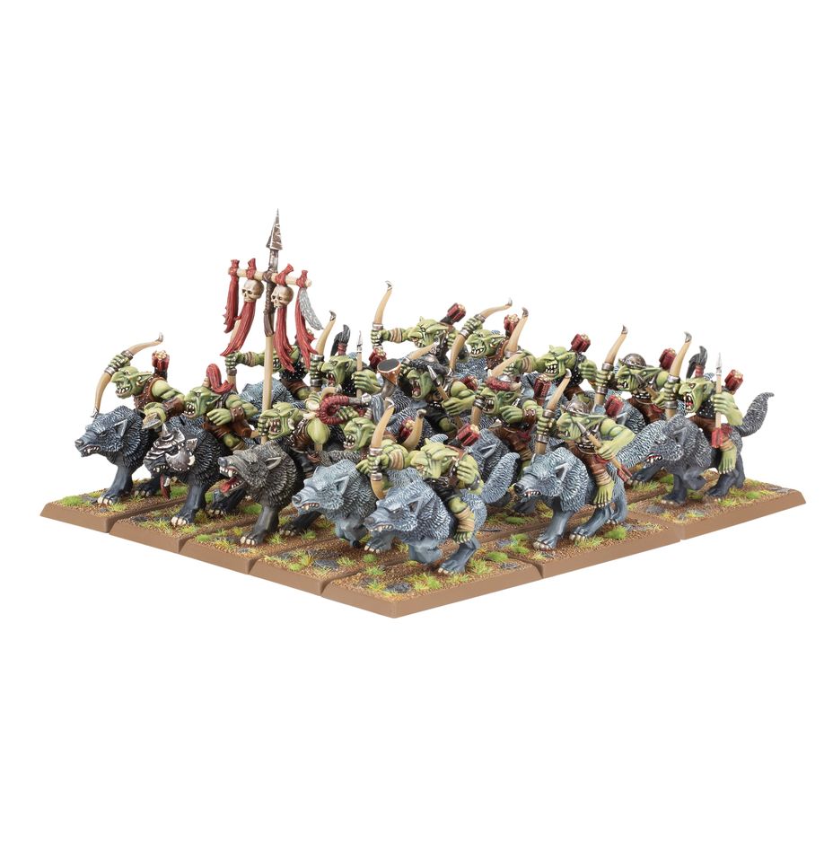 Warhammer Old World: Orc and Goblin Tribes Goblin Wolf Rider Mob | Odin's Place