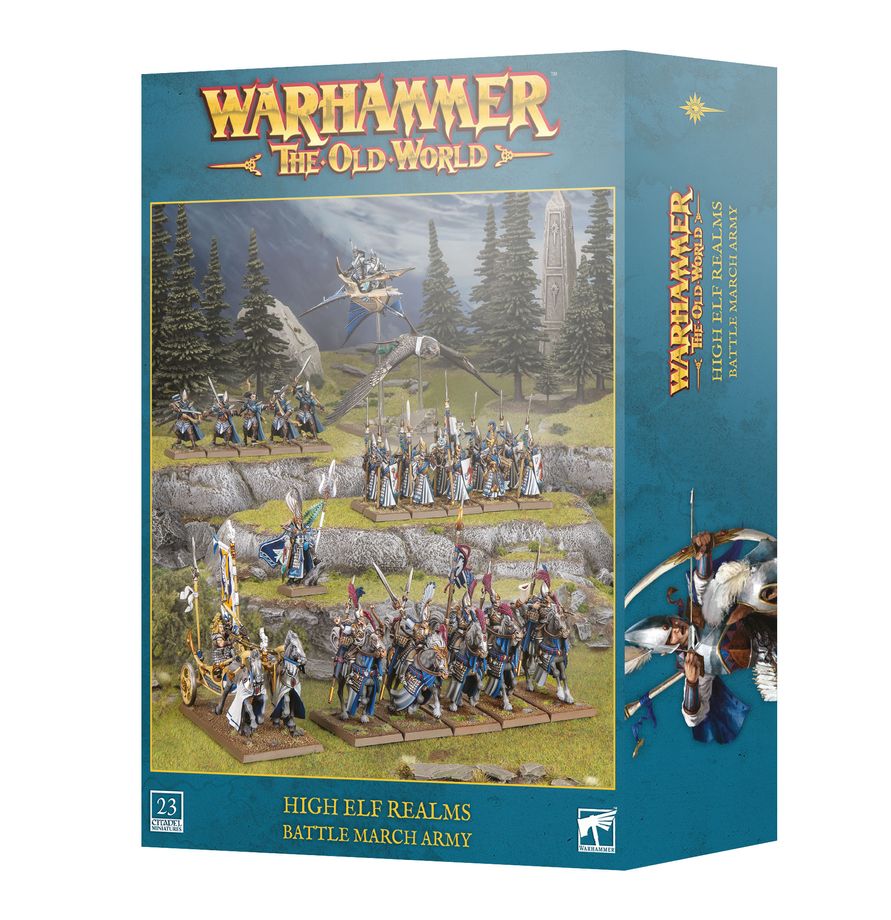 Warhammer The Old World: High Elf Realms: Battle March Army | Odin's Place