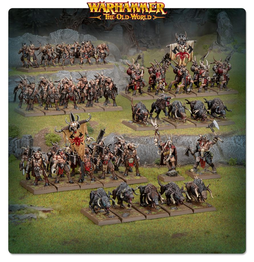 Warhammer The Old World: Beastmen Brayherds: Battle March Army | Odin's Place