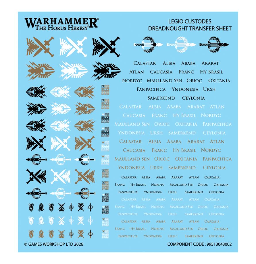 Warhammer 40K: The Horus Heresy Legio Custodes Battle Group | Odin's Place