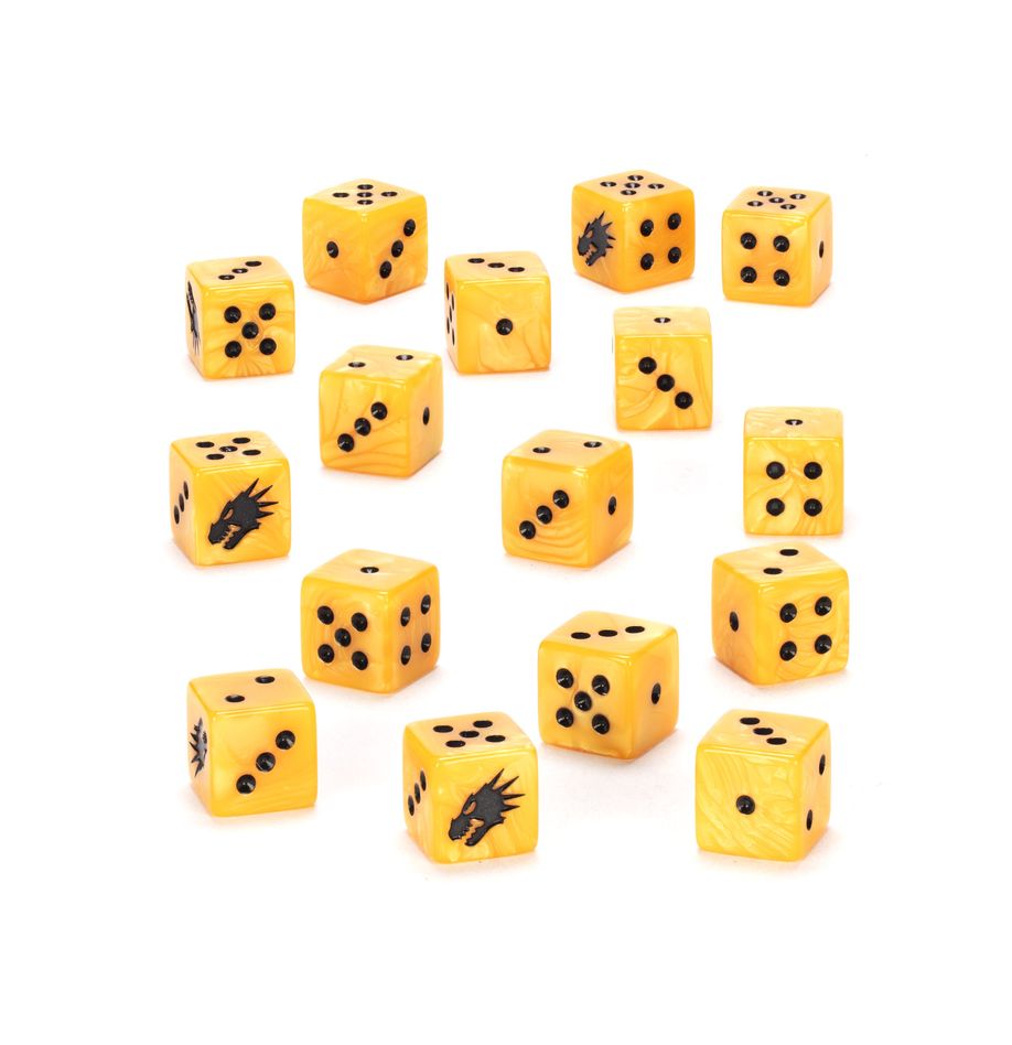 Warhammer 40k: Salamanders Dice Set | Odin's Place