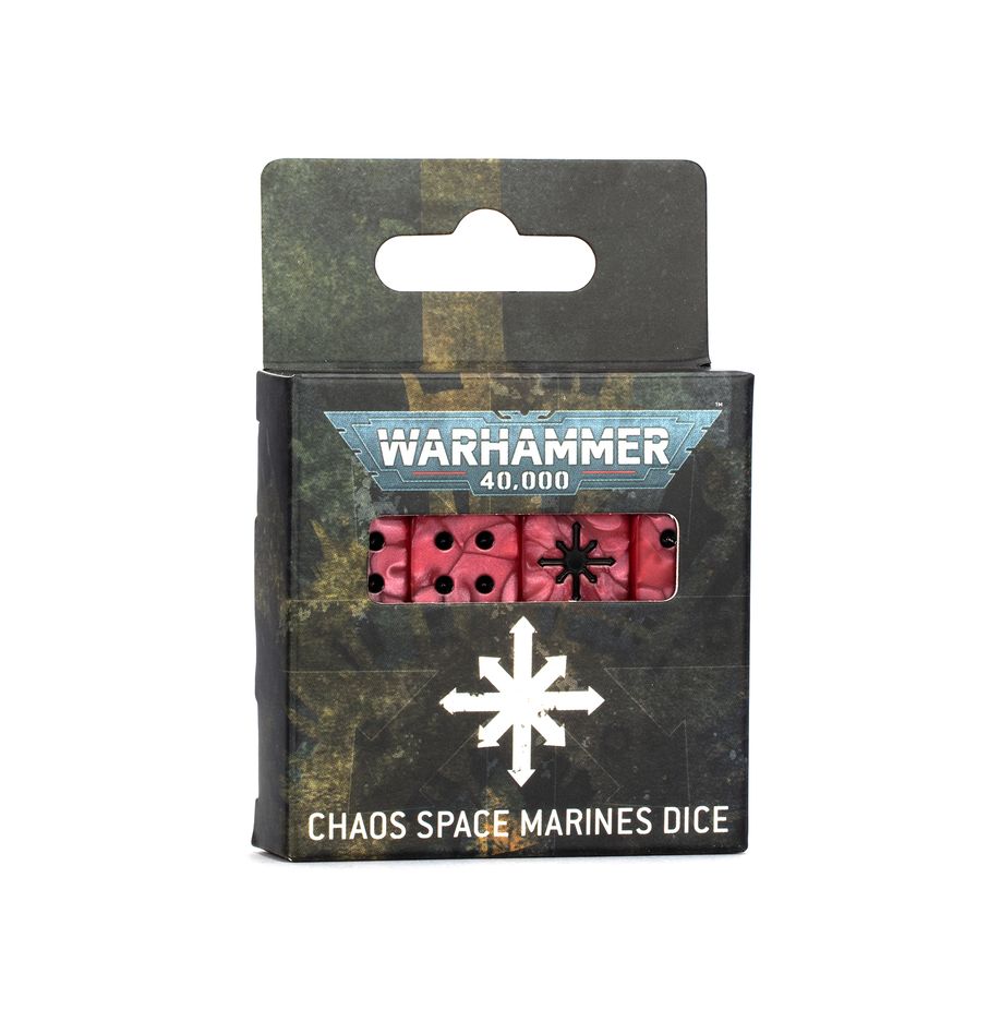 Warhammer 40k: Chaos Space Marines Dice Set | Odin's Place