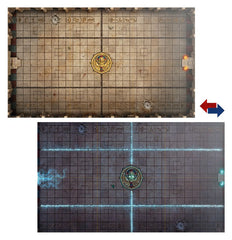 Blood Bowl: Tomb Kings Pitch Double-sided Pitch and Dugouts Set | Odin's Place