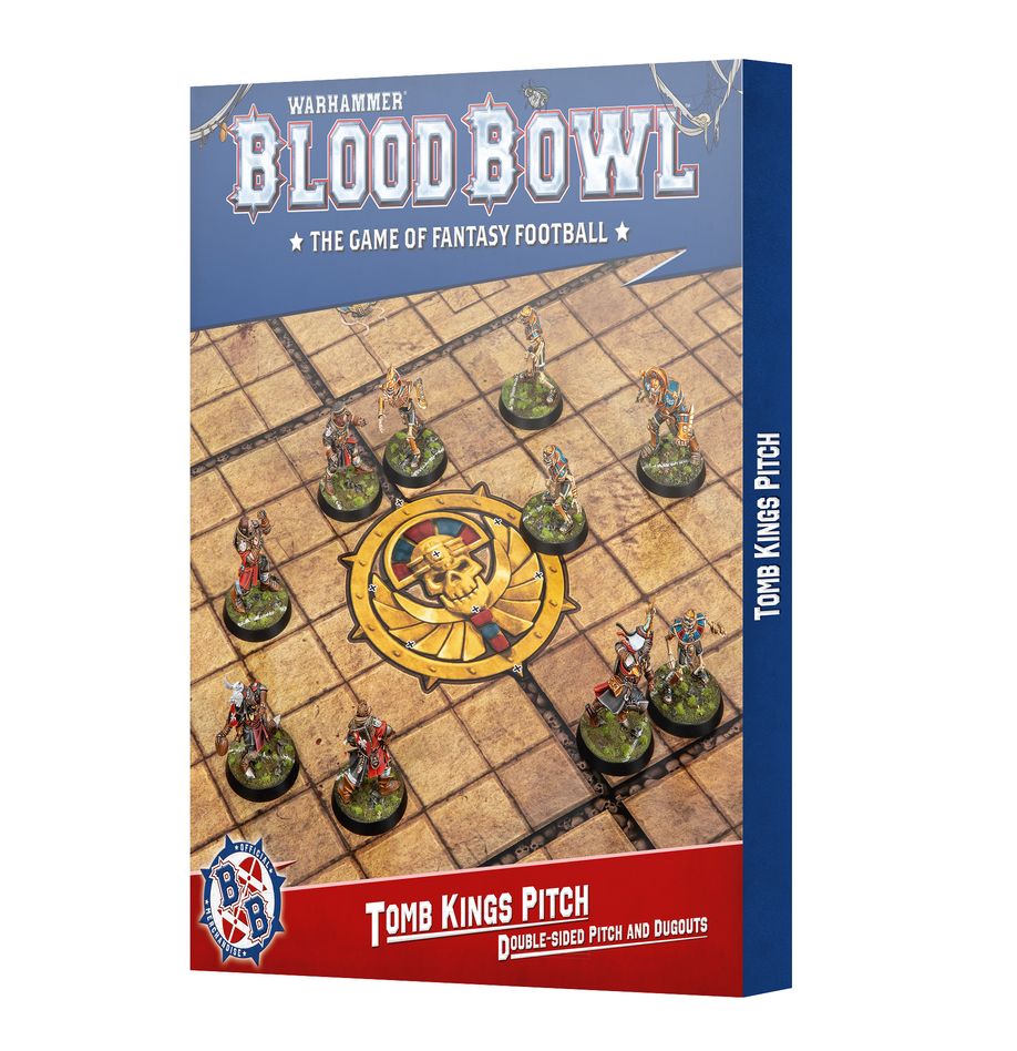 Blood Bowl: Tomb Kings Pitch Double-sided Pitch and Dugouts Set | Odin's Place