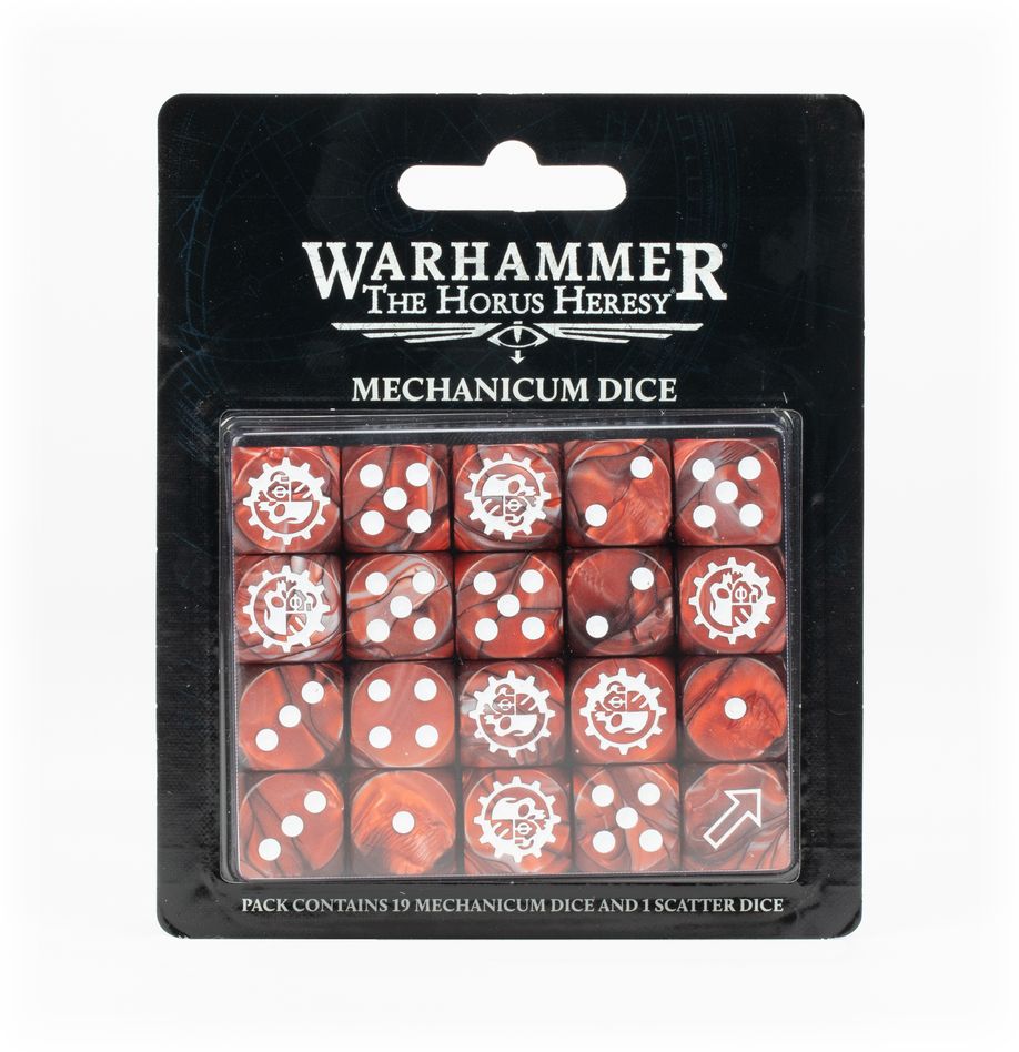 Warhammer Horus Heresy: Mechanicum Dice Set | Odin's Place