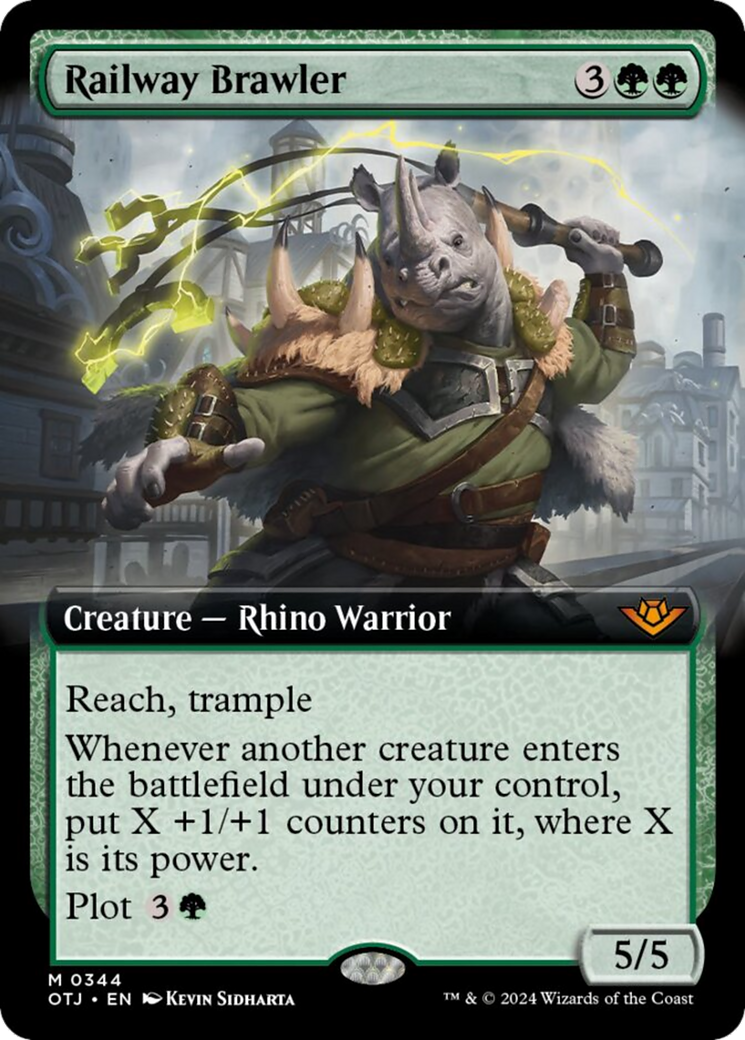 Railway Brawler (Extended Art) [Outlaws of Thunder Junction] | Odin's Place