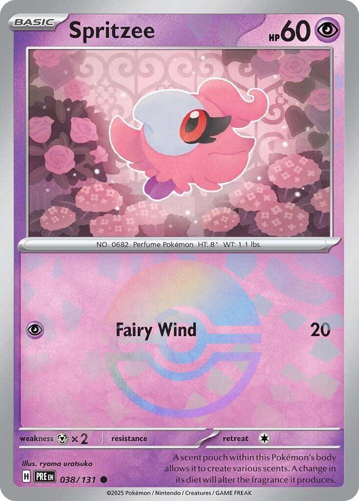 Spritzee (038/131) (Poke Ball Pattern) [Scarlet & Violet: Prismatic Evolutions] | Odin's Place