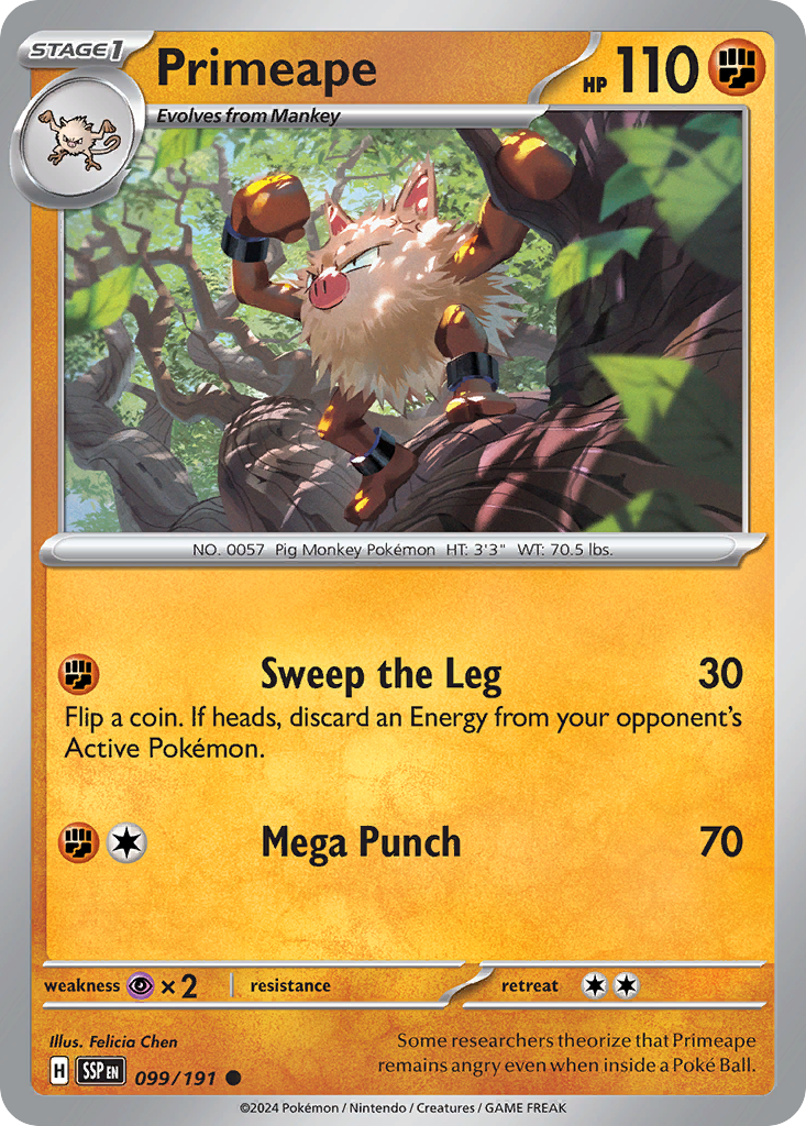 Primeape (099/191) [Scarlet & Violet: Surging Sparks] | Odin's Place