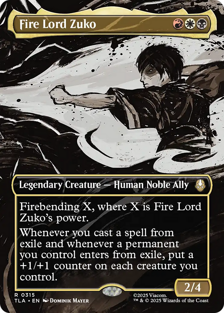 Fire Lord Zuko (Borderless) [Avatar: The Last Airbender] | Odin's Place