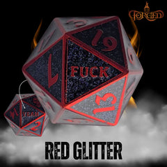 Forged Gaming: F*ck Yeah D20 Metal RPG Dice | Odin's Place
