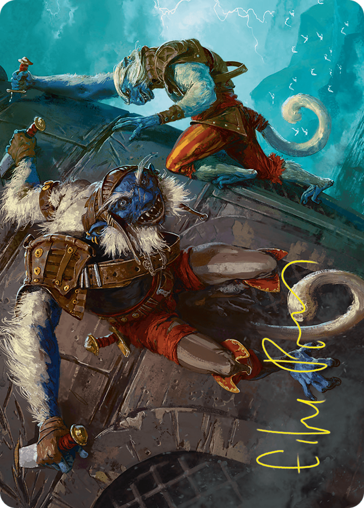 Goblin Boarders Art Card (11/54) (Gold-Stamped Signature) [Foundations Art Series] | Odin's Place