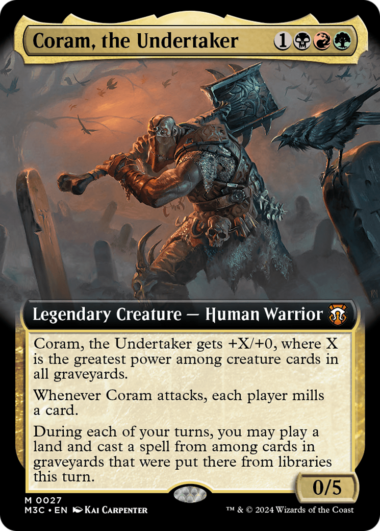 Coram, the Undertaker (Extended Art) [Modern Horizons 3 Commander] | Odin's Place