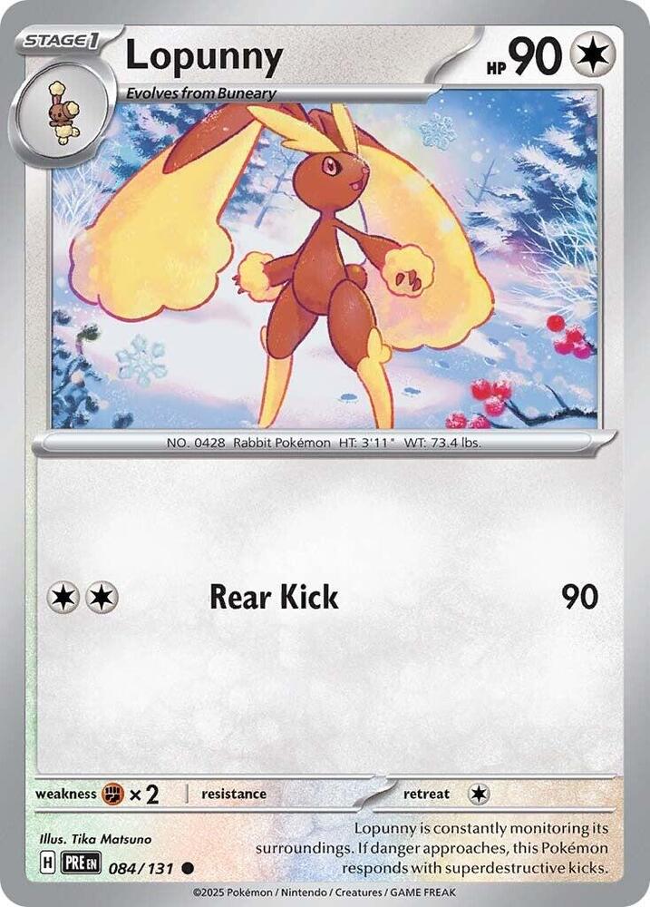 Lopunny (084/131) [Scarlet & Violet: Prismatic Evolutions] | Odin's Place