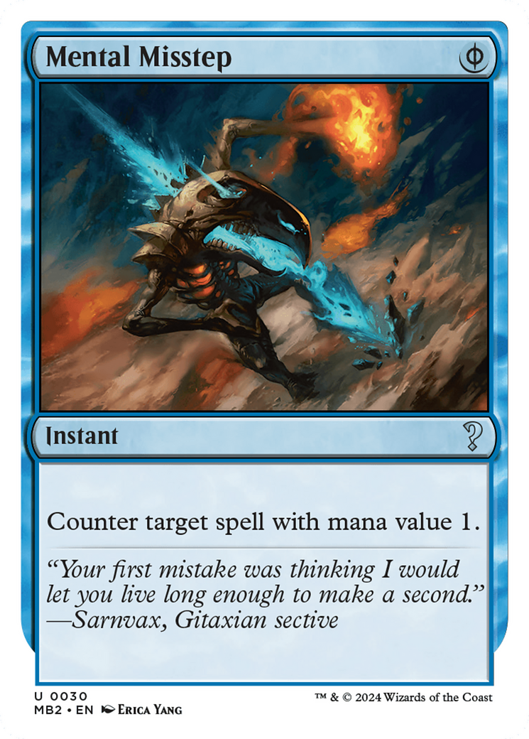 Mental Misstep (White Border) [Mystery Booster 2] | Odin's Place