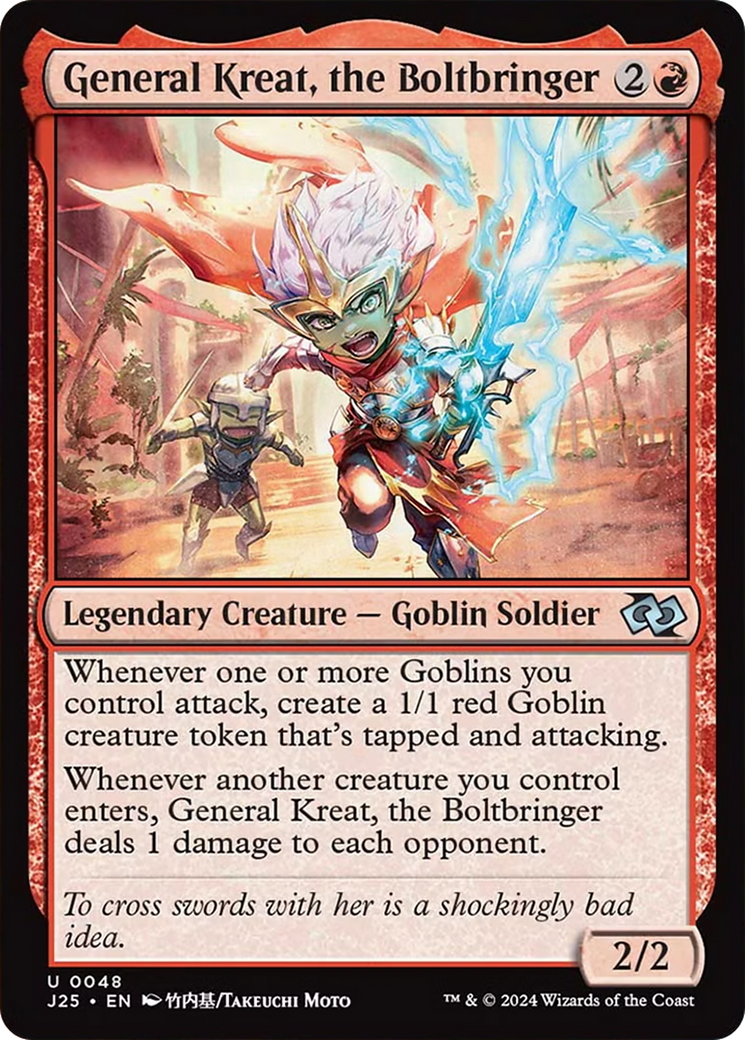 General Kreat, the Boltbringer (Anime) [Foundations Jumpstart] | Odin's Place
