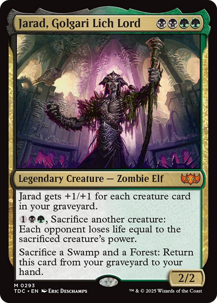 Jarad, Golgari Lich Lord [Tarkir: Dragonstorm Commander] | Odin's Place