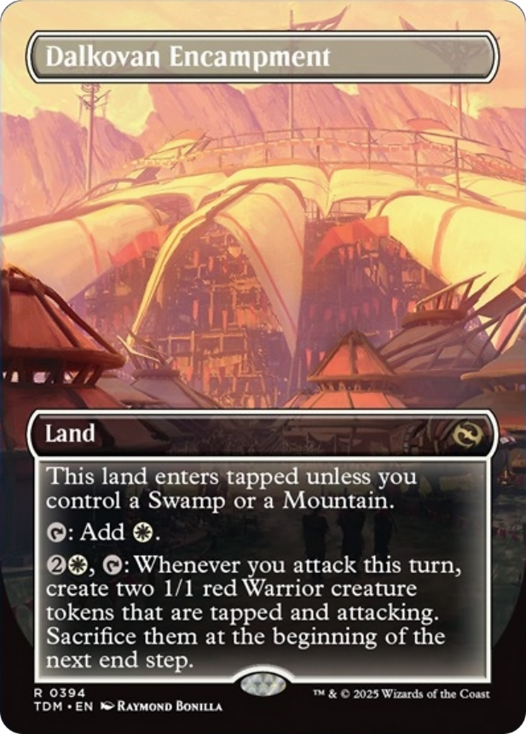 Dalkovan Encampment (Borderless) [Tarkir: Dragonstorm] | Odin's Place
