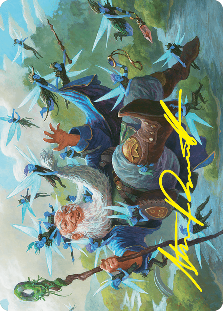 Mischievous Mystic Art Card (7/54) (Gold-Stamped Signature) [Foundations Art Series] | Odin's Place