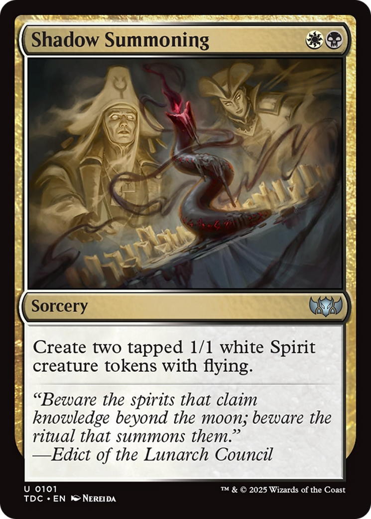 Shadow Summoning [Tarkir: Dragonstorm Commander] | Odin's Place
