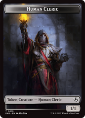 Demon // Human Cleric Double-Sided Token [Innistrad Remastered Tokens] | Odin's Place