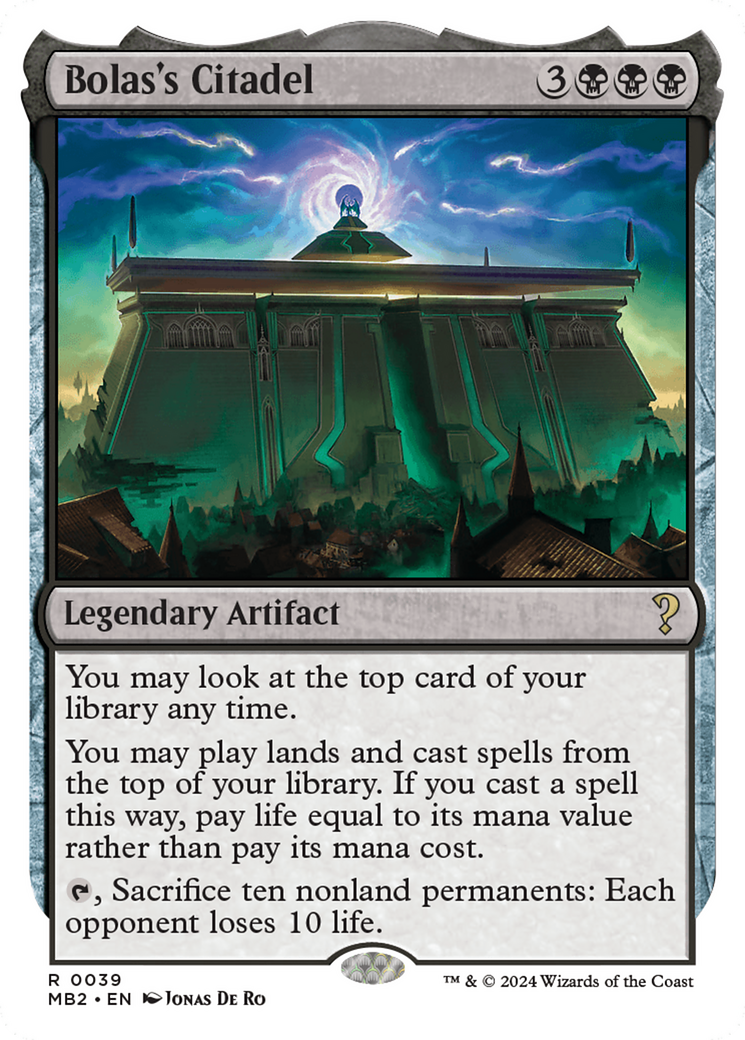 Bolas's Citadel (White Border) [Mystery Booster 2] | Odin's Place