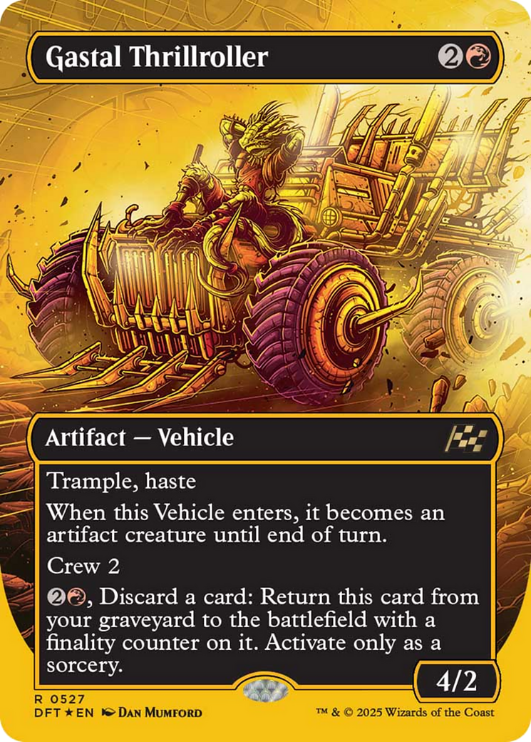 Gastal Thrillroller (Borderless) (First-Place Foil) [Aetherdrift] | Odin's Place