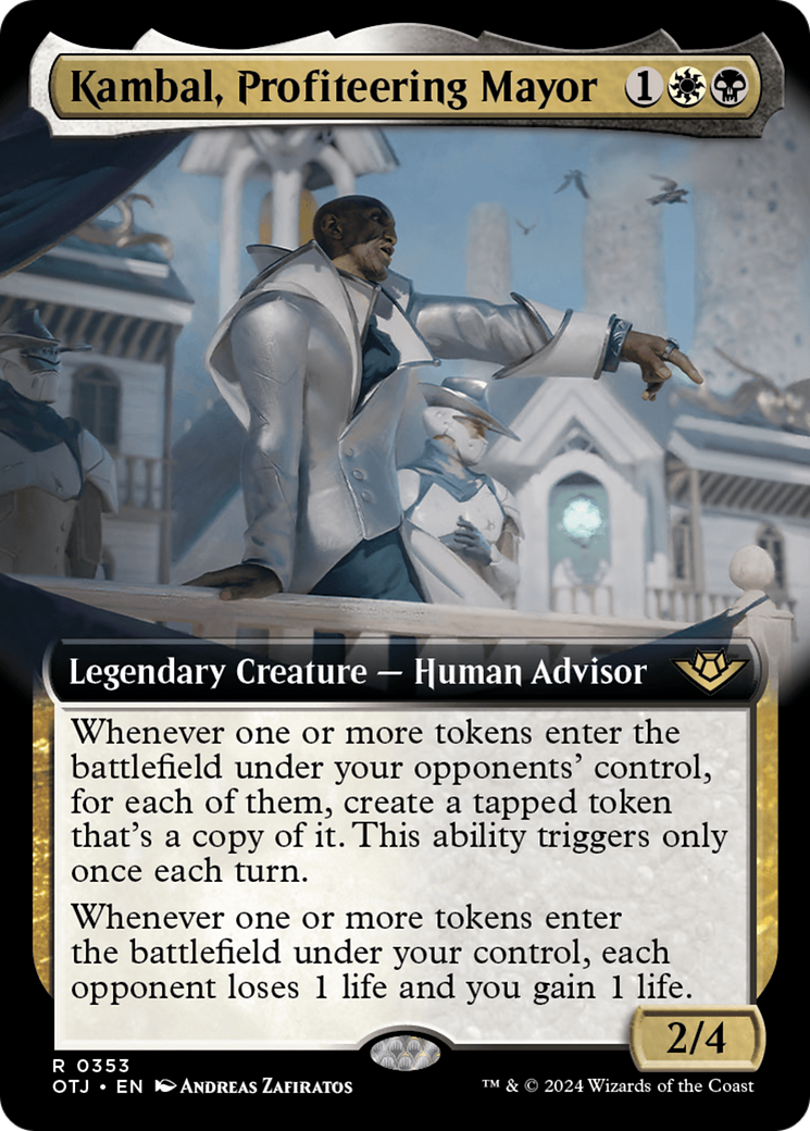 Kambal, Profiteering Mayor (Extended Art) [Outlaws of Thunder Junction] | Odin's Place