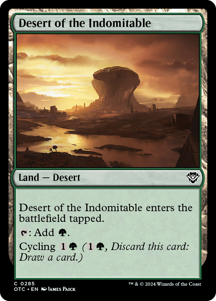 Desert of the Indomitable [Outlaws of Thunder Junction Commander] | Odin's Place